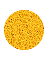 11/0 Preciosa Permalux Seed Beads Chalk Dark Yellow Dyed Matte #43163